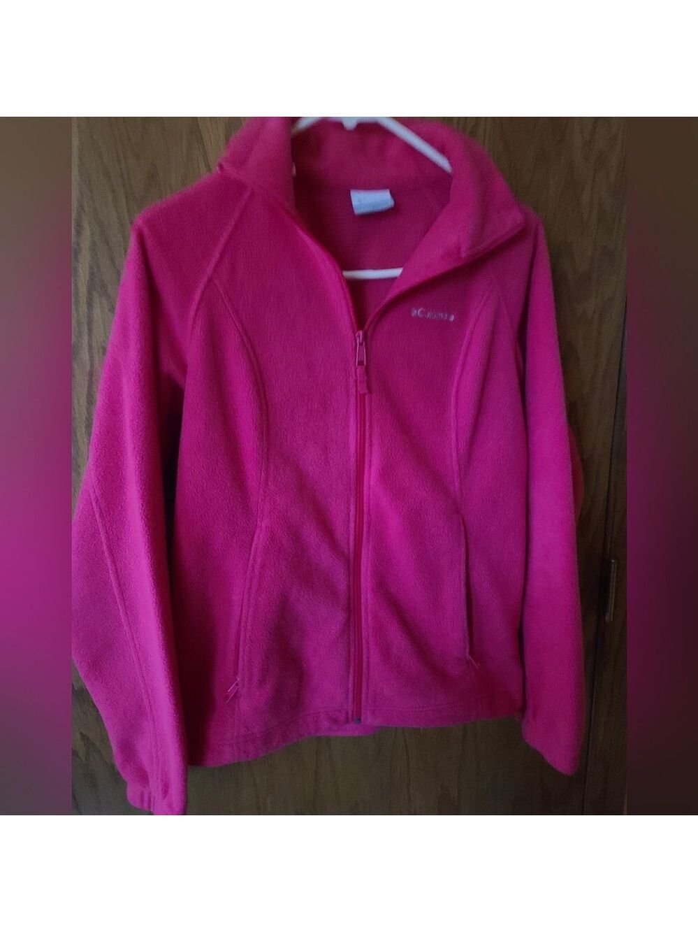 Columbia Women's Pink Zip-Up Fleece Jacket Size S - Picture 4 of 7